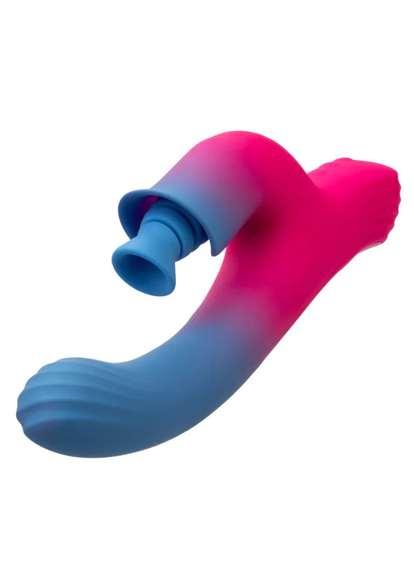 Bestel: Dual Stimulator Suction Vibrator by CalExotics Elation - bij Happytoys.nl, happytoys.be, Happytoys.ae: erotische sex webshop | liever Happy dan Easy ⭐⭐⭐⭐⭐