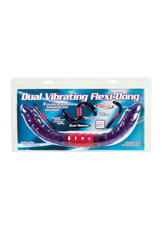 Dual Vibrating Flexi-Dong by CalExotics - Happytoys Sexshop: online sex shop for Feeling Happy & Easy 😊 - Discreet geleverd