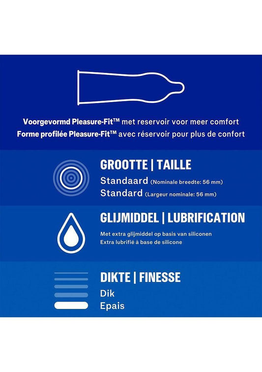 Durex NL / FR Extra Safe 6x3 - Happytoys Sexshop: online sex shop for Feeling Happy & Easy 😊 - Discreet geleverd