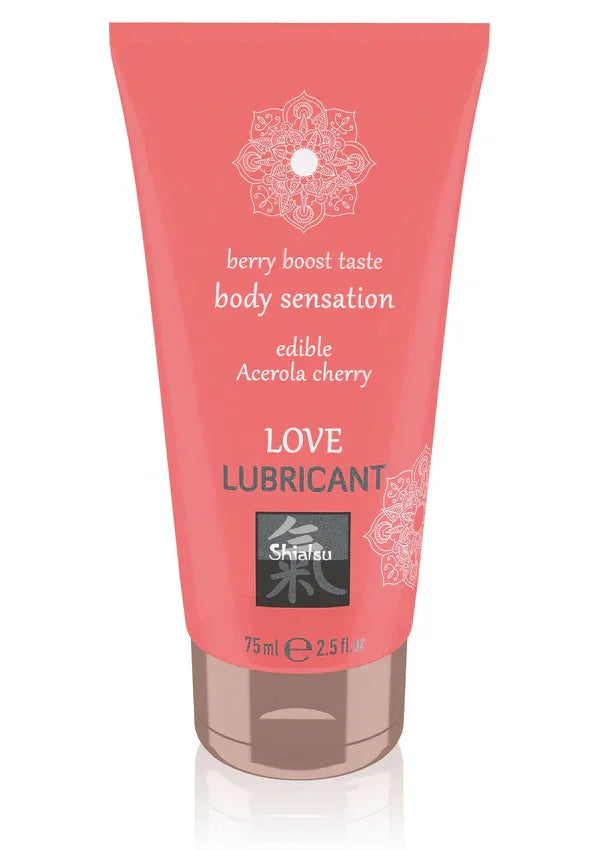 Edible Love Lubricant 75 ml Cherry by Shiatsu Hot - Happytoys Sexshop: Toys for Feeling Happy & Easy 😊 - Discreet geleverd