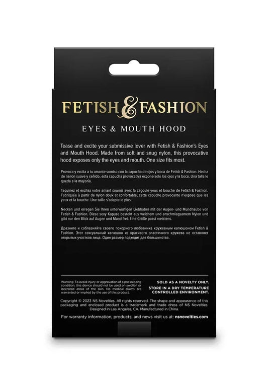 Eyes_MouthHoodblackbyNSNovelties2 @ Happytoys Sexshop: online sex shop for Feeling Happy & Easy 😊 the erotic store owned by a woman