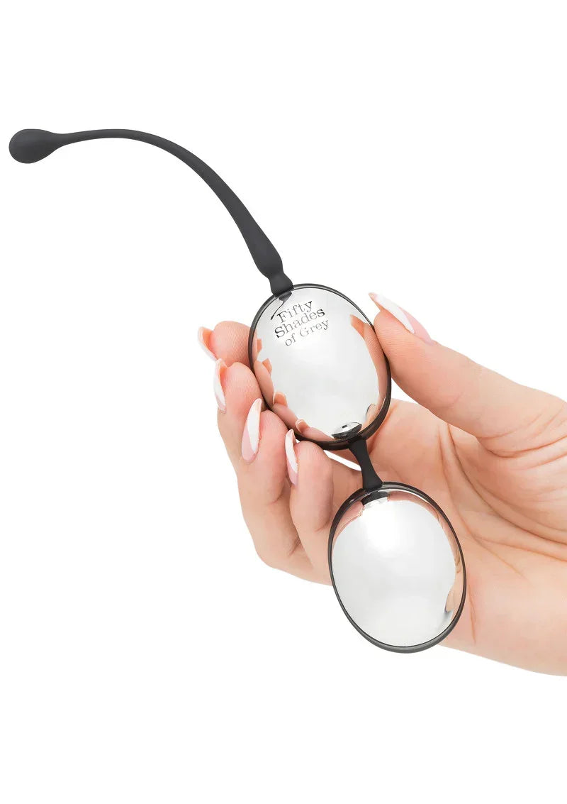 FiftyShadesofGreyInnerGoddessSilverJiggleBalls67g5 @ Happytoys Sexshop: online sex shop for Feeling Happy & Easy 😊 the erotic store owned by a woman