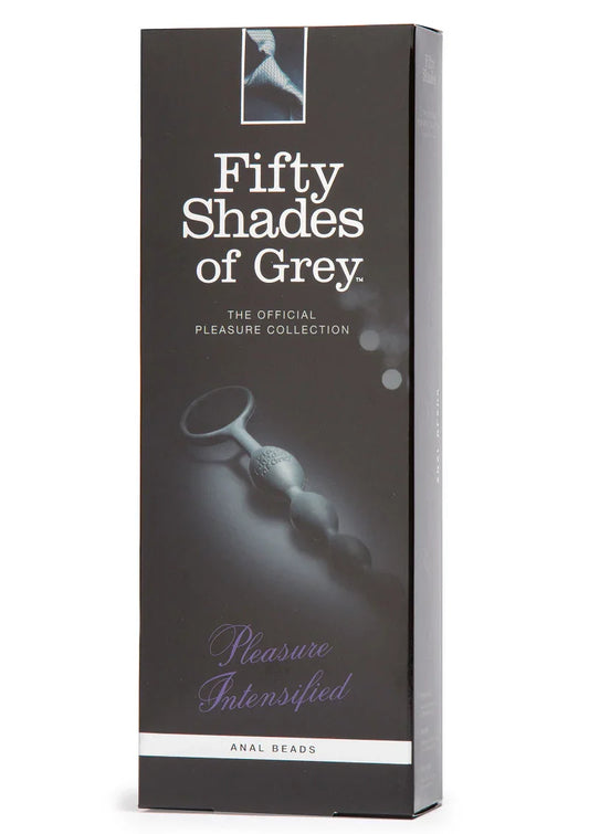 Pleasure Intensified Anal Beads by Fifty Shades of Grey - Happytoys Sexshop: online sex shop for Feeling Happy & Easy 😊 - Discreet geleverd
