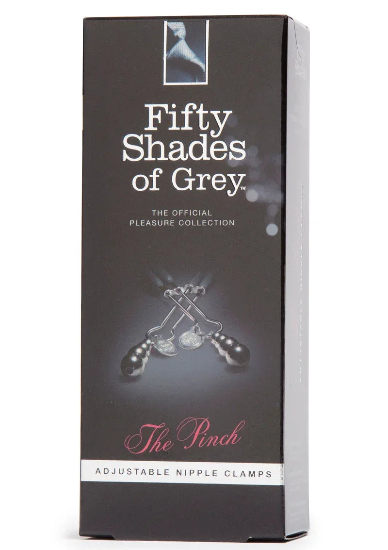 Bestel: The Pinch Adjustable Nipple Clamps by Fifty Shades of Grey - bij Happytoys.nl, happytoys.be, Happytoys.ae: erotische sex webshop | liever Happy dan Easy ⭐⭐⭐⭐⭐