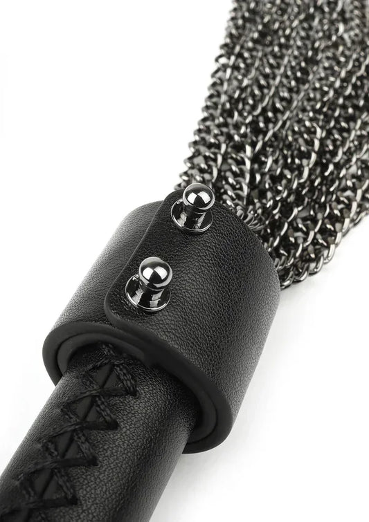 Genuine Leather Chain Whip by Hidden Desire - Happytoys Sexshop: online sex shop for Feeling Happy & Easy 😊 - Discreet geleverd