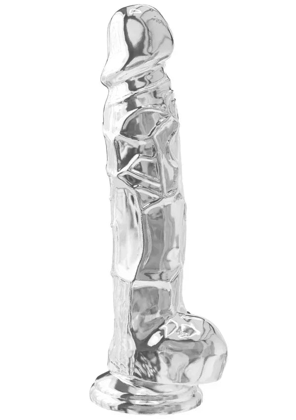 Bestel: Get Real Clear Dildo with Balls 8' by ToyJoy - bij Happytoys.nl, happytoys.be, Happytoys.ae: erotische sex webshop | liever Happy dan Easy ⭐⭐⭐⭐⭐