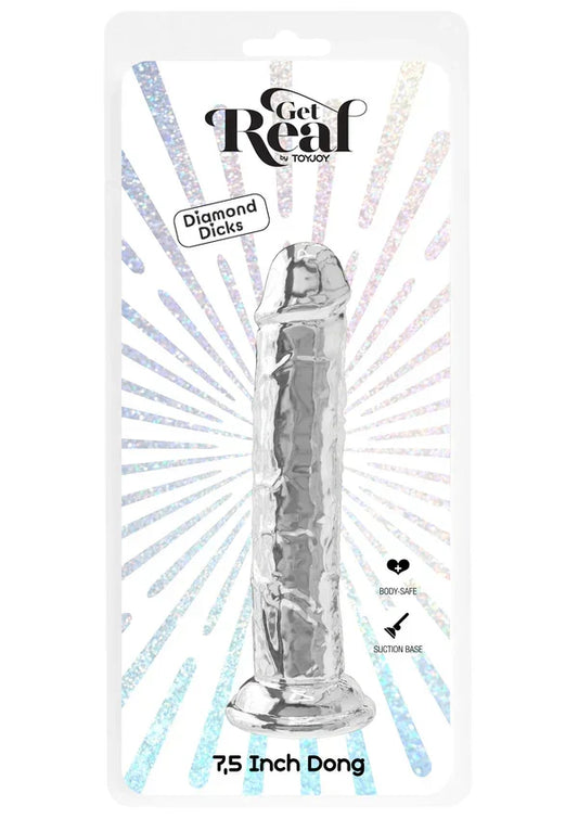 Get Real Clear Dong 7.5' by ToyJoy - Happytoys Sexshop: Toys for Feeling Happy & Easy 😊 - Discreet geleverd