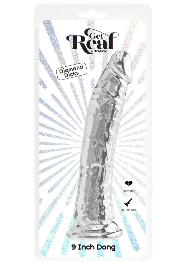 Get Real Clear Dong 9' by ToyJoy - Happytoys Sexshop: online sex shop for Feeling Happy & Easy 😊 - Discreet geleverd