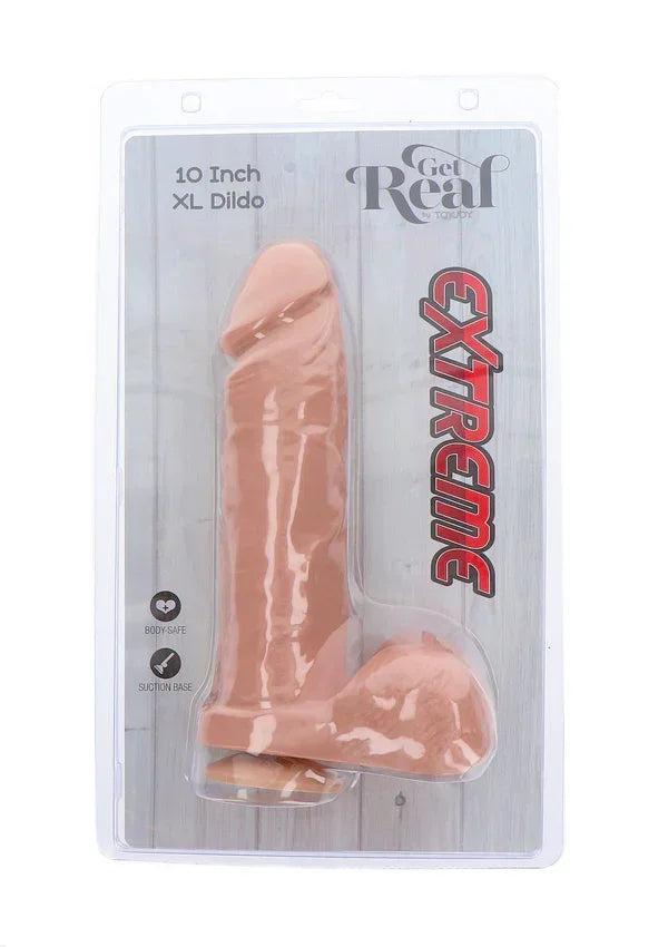 Bestel: Get Real Extreme XL Dildo 10' by ToyJoy - bij Happytoys.nl, happytoys.be, Happytoys.ae: erotische sex webshop | liever Happy dan Easy ⭐⭐⭐⭐⭐