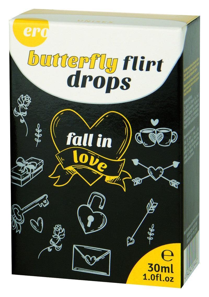 Bestel: Ero Butterfly Flirt Drops 30ml by Hot - bij Happytoys.nl, happytoys.be, Happytoys.ae: erotische sex webshop | liever Happy dan Easy ⭐⭐⭐⭐⭐
