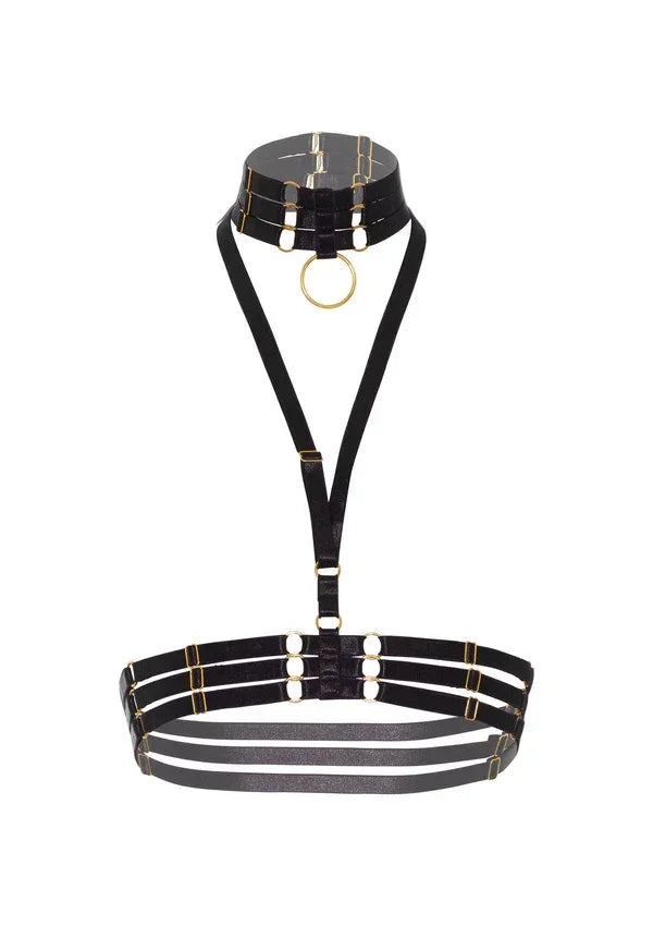 Bestel: Halter Harness Plus O - Ring Collar by Kinky Diva - bij Happytoys.nl, happytoys.be, Happytoys.ae: erotische sex webshop | liever Happy dan Easy ⭐⭐⭐⭐⭐