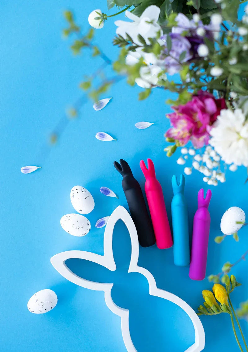 Rabbit Ears Bullet Vibrator black by Happy Rabbits - Happytoys Sexshop: Toys for Feeling Happy & Easy π - Discreet geleverd