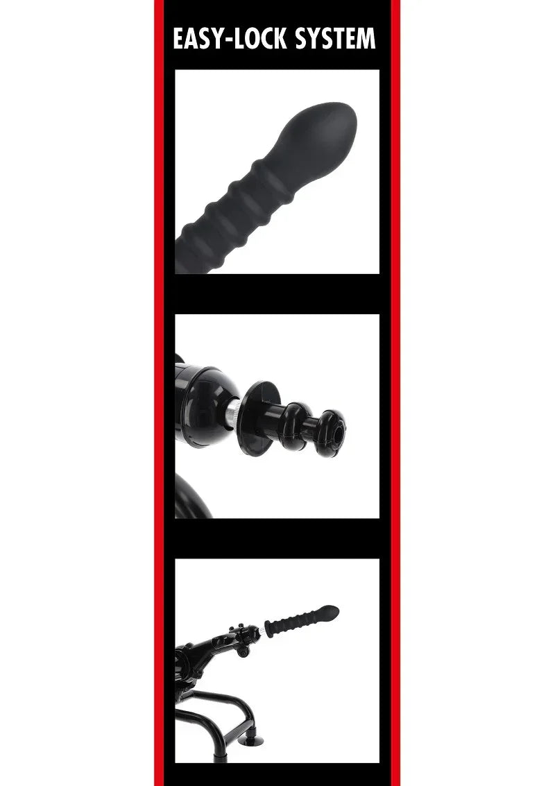 Bestel: Bangers Fuck Machines Ribbed Dong Easy - Lock 19 cm by Hidden Desire - bij Happytoys.nl, happytoys.be, Happytoys.ae: erotische sex webshop | liever Happy dan Easy ⭐⭐⭐⭐⭐