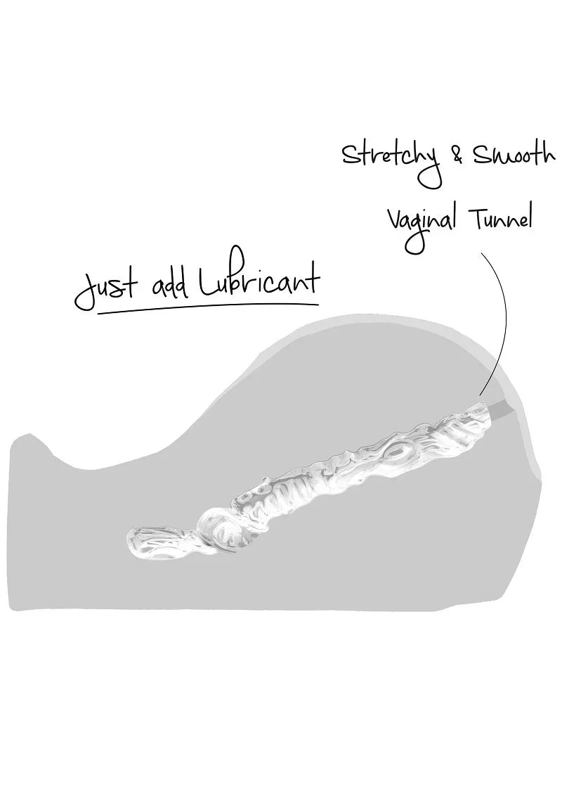 See-Through Fuckable Pussy Masturbator by Hidden Desire Bangers - Happytoys Sexshop: online sex shop for Feeling Happy & Easy 😊 - Discreet geleverd