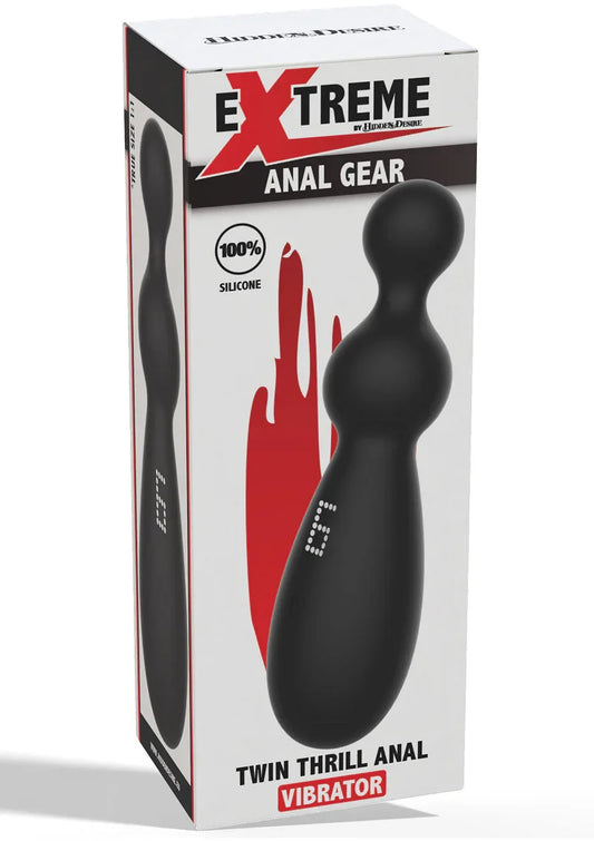 Twin Thrill Anal Vibrator by Hidden Desire Extreme - Happytoys Sexshop: Toys for Feeling Happy & Easy ๐ - Discreet geleverd