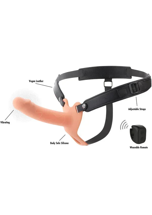 Bestel: Hollow Penis Strapon Vibrating 16cm Skin by Hidden Desire - bij Happytoys.nl, happytoys.be, Happytoys.ae: erotische sex webshop | liever Happy dan Easy βββββ