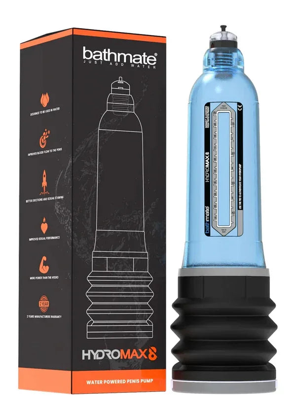 HydroMax 8 blue by Bathmate - Happytoys Sexshop: online sex shop for Feeling Happy & Easy 😊 - Discreet geleverd
