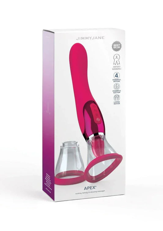 Jimmy Jane Apex VIbrator met tong - Happytoys Sexshop: online sex shop for Feeling Happy & Easy 😊 - Discreet geleverd