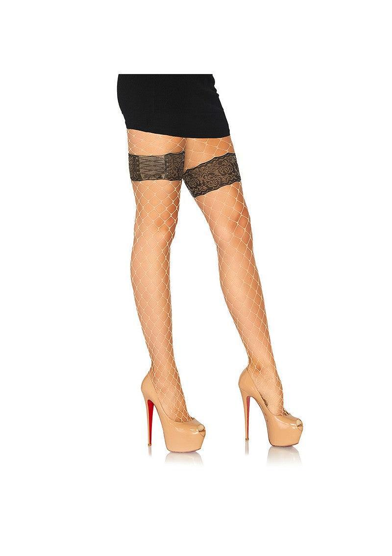 Leg Avenue Diamond net tights with floral - Happytoys Sexshop: Toys for Feeling Happy & Easy π - Discreet geleverd