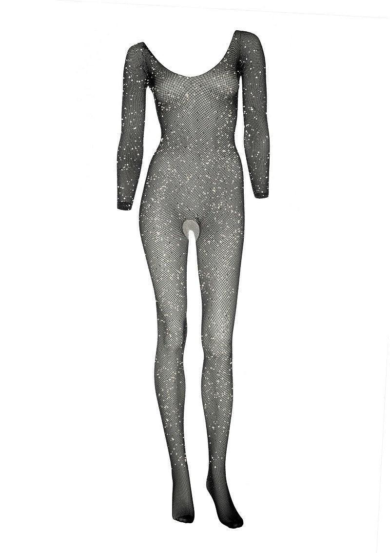 Leg Avenue Fishnet sleeved bodystocking - Happytoys Sexshop: Toys for Feeling Happy & Easy 😊 - Discreet geleverd
