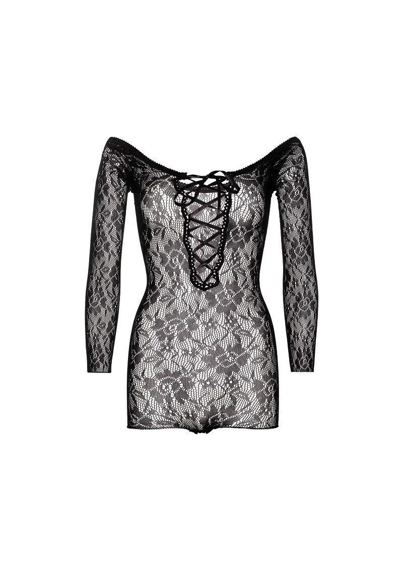 Leg Avenue Seamless lace romper - Happytoys Sexshop: online sex shop for Feeling Happy & Easy 😊 - Discreet geleverd