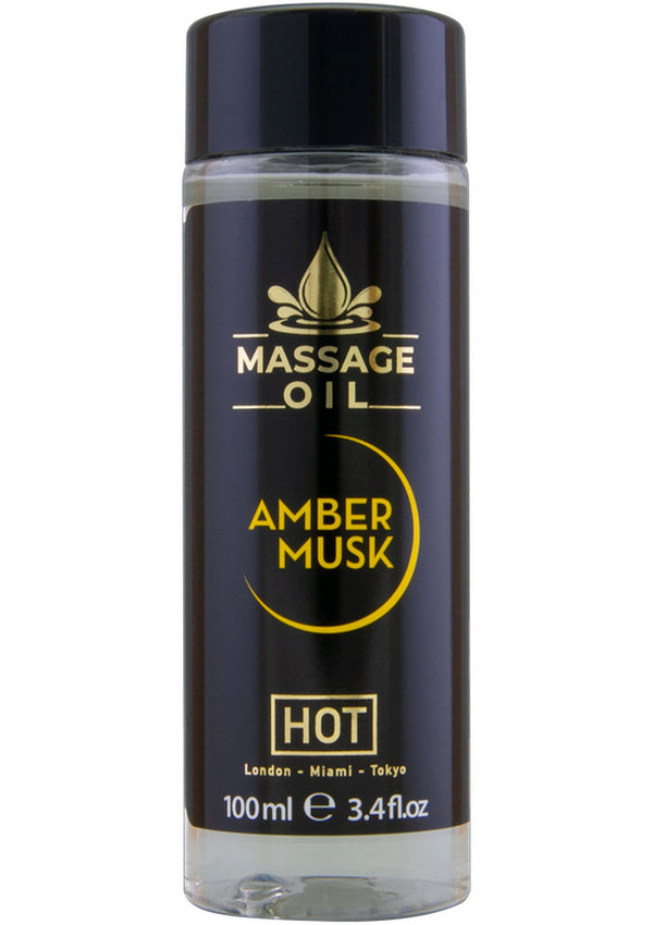 Bestel: Massage Oil 100 ml by Hot - bij Happytoys.nl, happytoys.be, Happytoys.ae: erotische sex webshop | liever Happy dan Easy ⭐⭐⭐⭐⭐