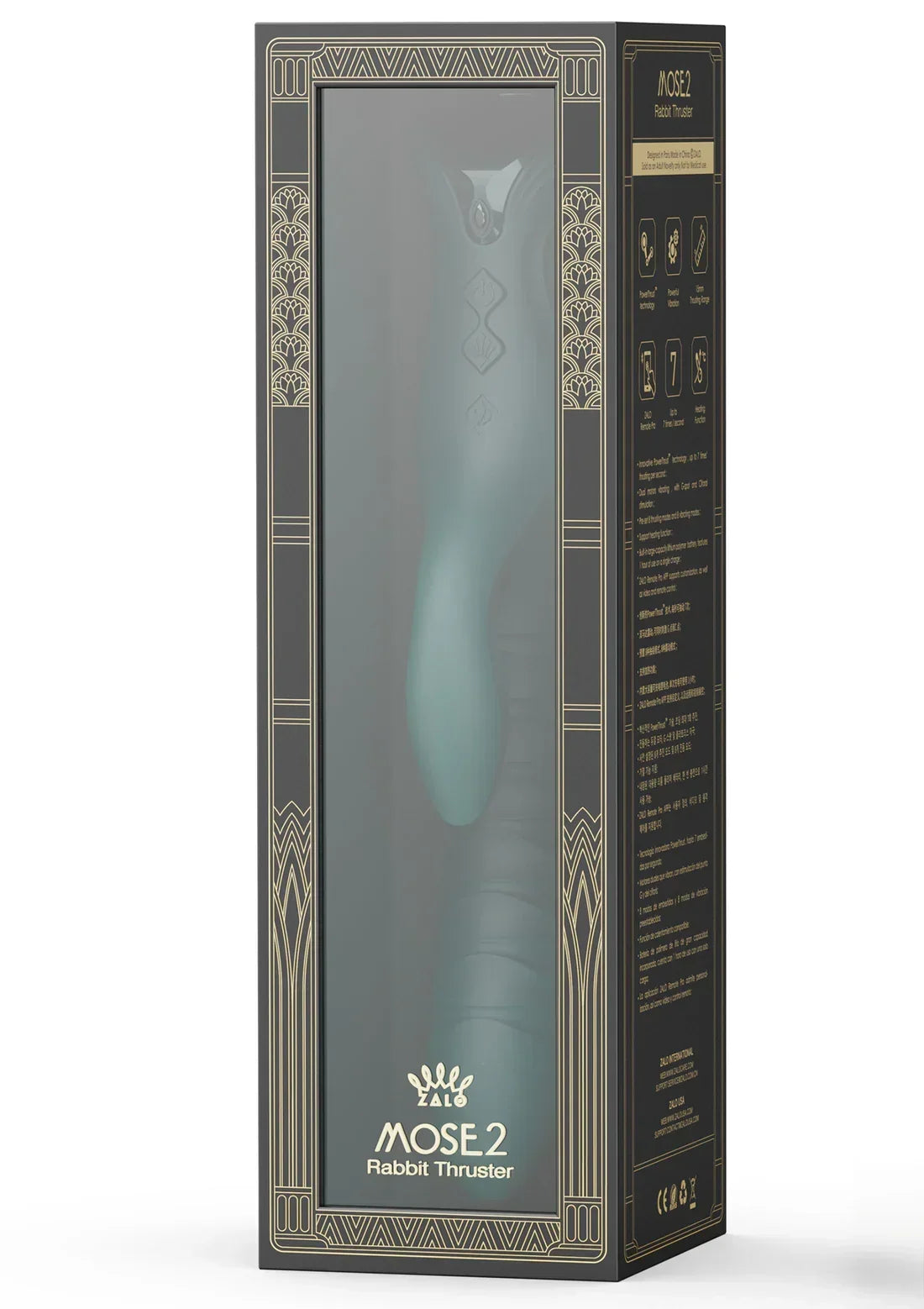 Bestel: Mose 2 Rabbit Thruster+Heating by Zalo - bij Happytoys.nl, happytoys.be, Happytoys.ae: erotische sex webshop | liever Happy dan Easy ⭐⭐⭐⭐⭐