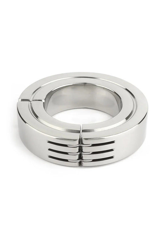Hinged Magnetic Cockring 40mm by Mr. Steel - Happytoys Sexshop: online sex shop for Feeling Happy & Easy 😊 - Discreet geleverd