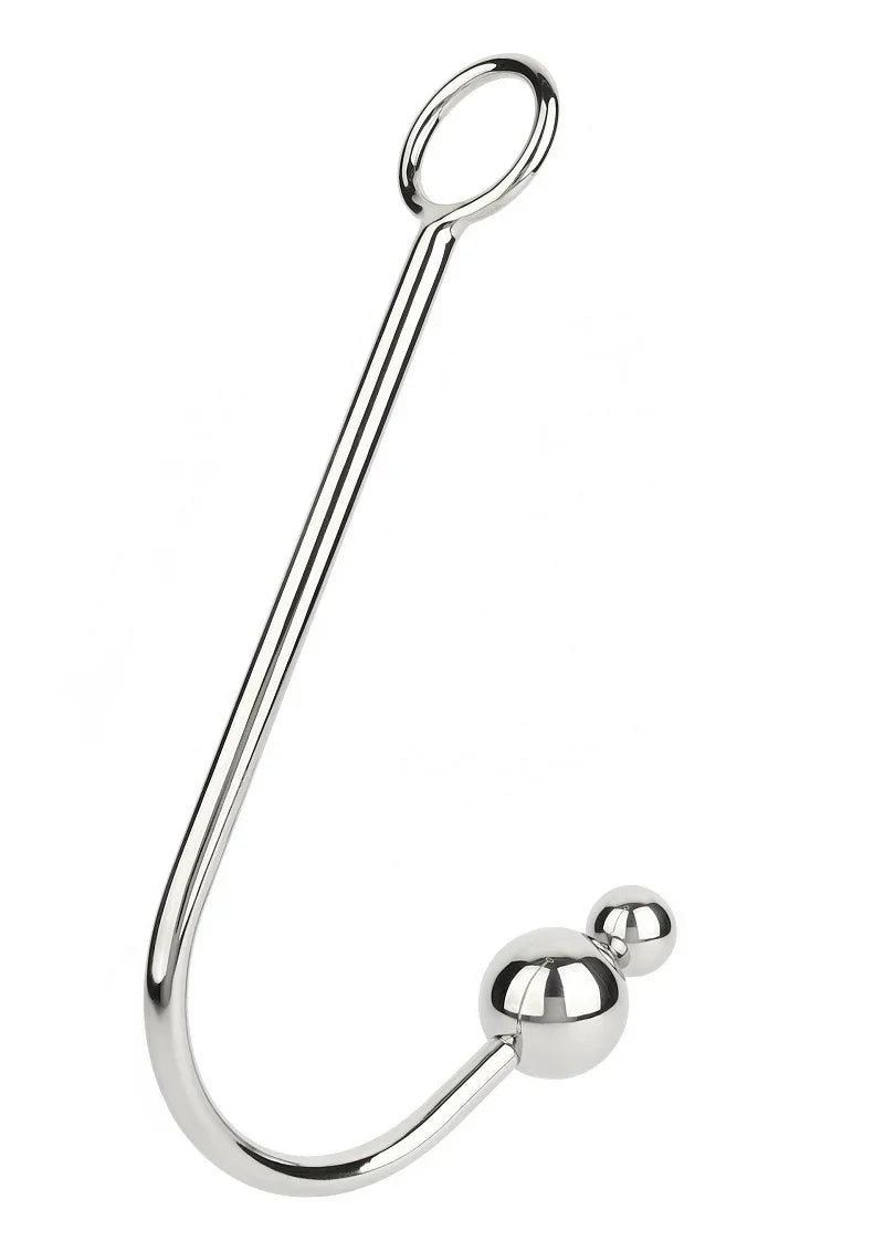 Bestel: Anal Hook Double Balls 25+40mm by Mr. Steel - bij Happytoys.nl, happytoys.be, Happytoys.ae: erotische sex webshop | liever Happy dan Easy ⭐⭐⭐⭐⭐