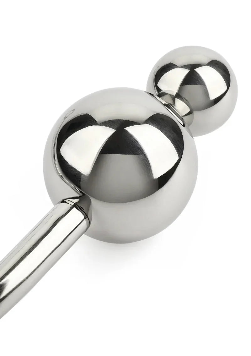 Bestel: Anal Hook Double Balls 25+40mm by Mr. Steel - bij Happytoys.nl, happytoys.be, Happytoys.ae: erotische sex webshop | liever Happy dan Easy ⭐⭐⭐⭐⭐