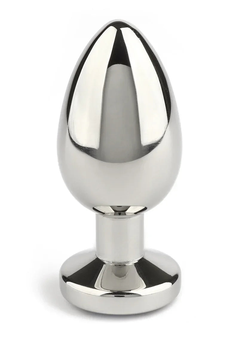Bestel: Mr. Steel Jewled Butt Plug Small (Blue) - bij Happytoys.nl, happytoys.be, Happytoys.ae: erotische sex webshop | liever Happy dan Easy ⭐⭐⭐⭐⭐