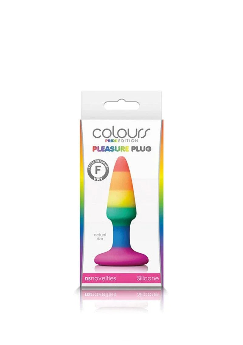 NS Novelties Colours Pride Edition Pleasure Plug Mini Butplug met zuignap - Happytoys Sexshop: online sex shop for Feeling Happy & Easy 😊 - Discreet geleverd