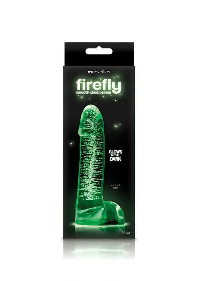 NS Novelties Firefly Glass Smooth Ballsey 4' Dildo Glazen Dildo - Happytoys Sexshop: online sex shop for Feeling Happy & Easy π - Discreet geleverd