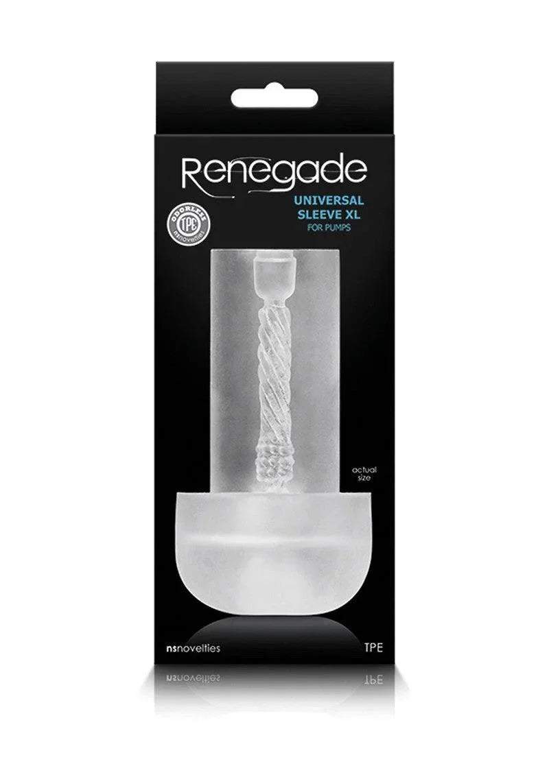NS Novelties Renegade Universal Sleeve XL voor in Penis pomp (Extra Long) - Happytoys Sexshop: Toys for Feeling Happy & Easy 😊 - Discreet geleverd