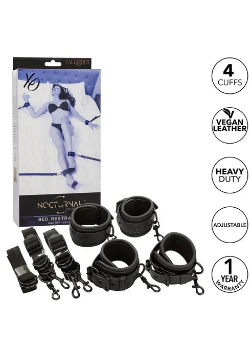 Bestel: Nocturnal Bed Restraints by CalExotics - bij Happytoys.nl, happytoys.be, Happytoys.ae: erotische sex webshop | liever Happy dan Easy ⭐⭐⭐⭐⭐