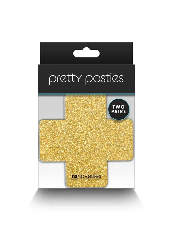 Bestel: Pasties Glitter Cross 2 Pair by NS Novelties - bij Happytoys.nl, happytoys.be, Happytoys.ae: erotische sex webshop | liever Happy dan Easy βββββ