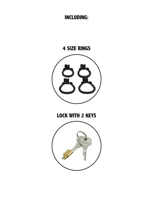 Bestel: Penis Prison Cock Cage Long by Hidden Desire - bij Happytoys.nl, happytoys.be, Happytoys.ae: erotische sex webshop | liever Happy dan Easy ⭐⭐⭐⭐⭐