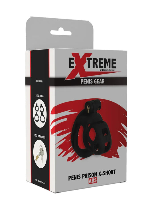 Penis Prison Cock Cage X-Short @ Hidden Desire - Happytoys Sexshop: online sex shop for Feeling Happy & Easy 😊 - Discreet geleverd