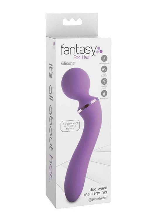 Pipedream Fantasy For Her Duo Wand Massage-Her Vibrator - Happytoys Sexshop: Toys for Feeling Happy & Easy 😊 - Discreet geleverd