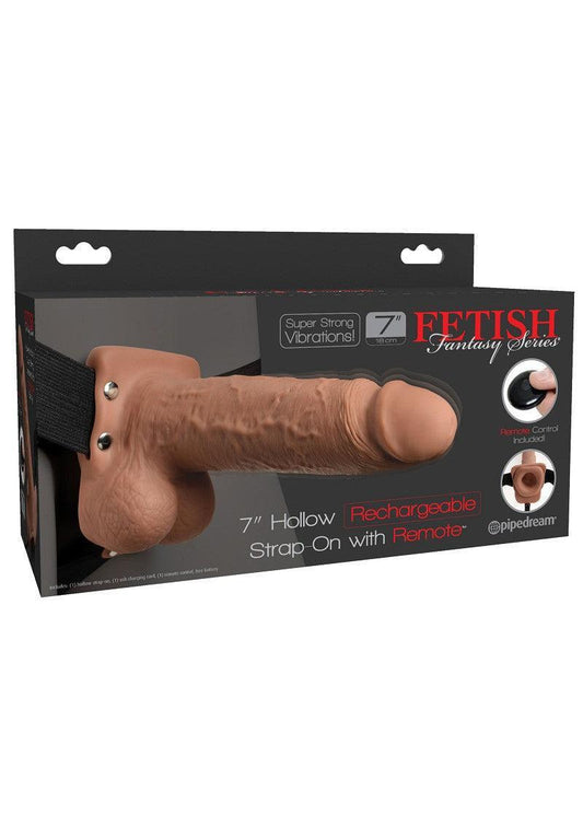 Pipedream Fetish Fantasy 7' Hollow Strap On Remote - Happytoys Sexshop: Toys for Feeling Happy & Easy π - Discreet geleverd