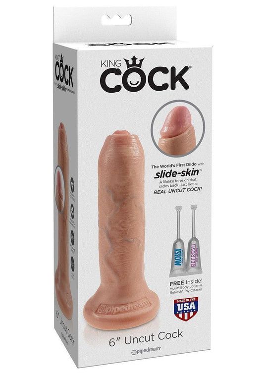 Pipedream King Cock 6' Uncut - Happytoys Sexshop: Toys for Feeling Happy & Easy 😊 - Discreet geleverd