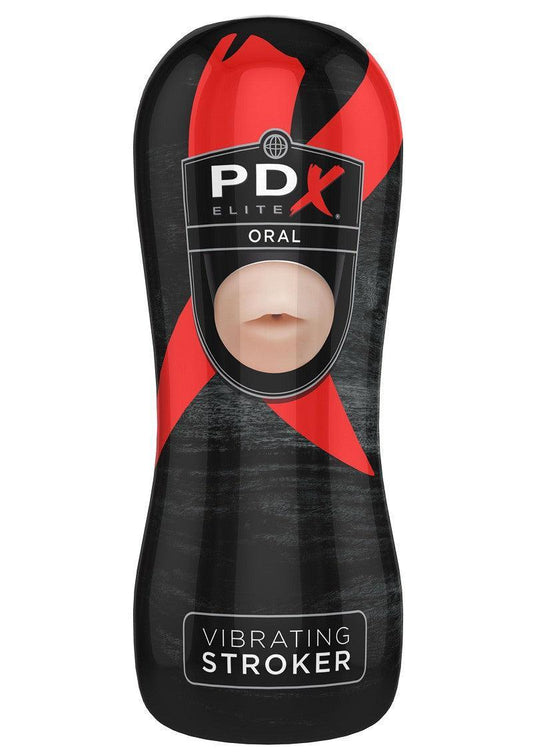 Pipedream PDX Elite Vibrating Stroker Oral - Happytoys Sexshop: online sex shop for Feeling Happy & Easy π - Discreet geleverd