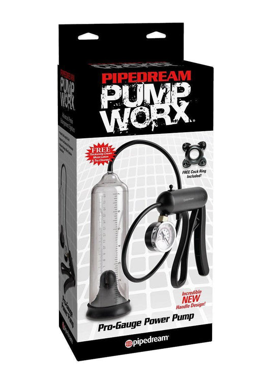 Pipedream Pump Worx Pro-Gauge Power Pump Penis Pomp - Happytoys Sexshop: Toys for Feeling Happy & Easy 😊 - Discreet geleverd
