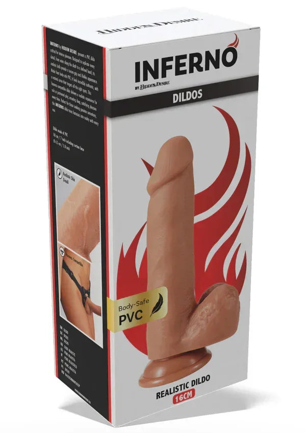 Bestel: Realistic Dildo PVC 16 cm by Hidden Desire - bij Happytoys.nl, happytoys.be, Happytoys.ae: erotische sex webshop | liever Happy dan Easy ⭐⭐⭐⭐⭐