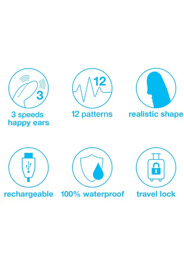 Realistic Rabbit Vibrator by Happy Rabbit - Happytoys Sexshop: Toys for Feeling Happy & Easy π - Discreet geleverd