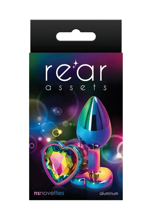 Rear Assets Mulitcolor Heart S by NS Novelties - Happytoys Sexshop: online sex shop for Feeling Happy & Easy 😊 - Discreet geleverd