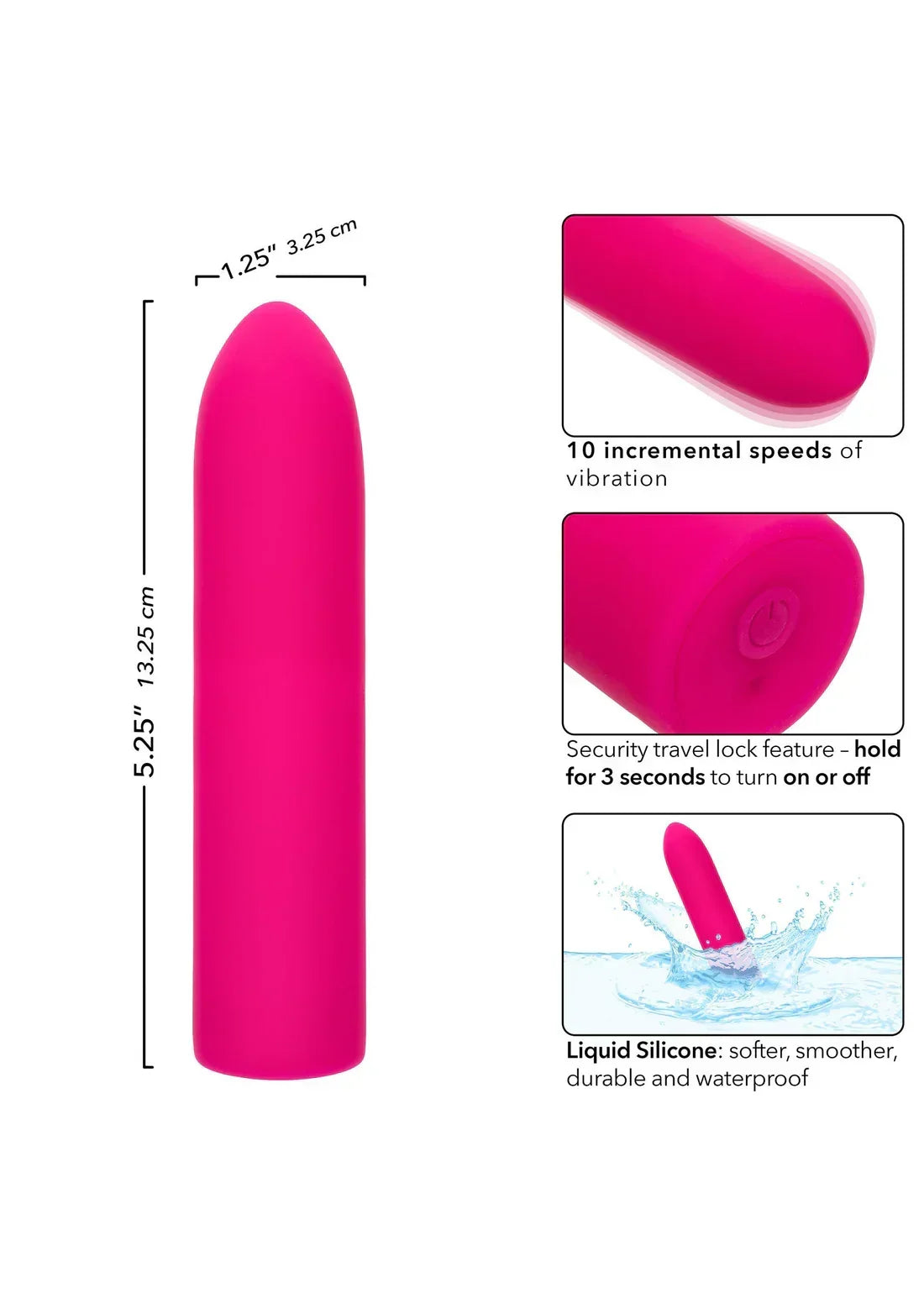 Bestel: Rechargeable Chic Mini by CalExotics - bij Happytoys.nl, happytoys.be, Happytoys.ae: erotische sex webshop | liever Happy dan Easy ⭐⭐⭐⭐⭐