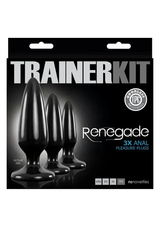 Renegade Pleasure Plug 3pc Trainer Kit by NS Novelties - Happytoys Sexshop: online sex shop for Feeling Happy & Easy 😊 - Discreet geleverd