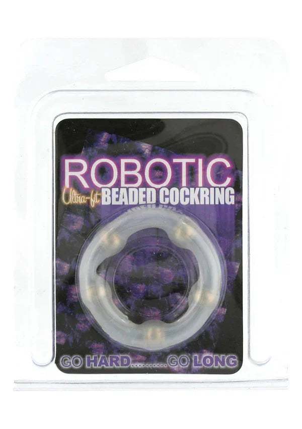 Robotic Beaded Cockring by Seven Creations - Happytoys Sexshop: online sex shop for Feeling Happy & Easy 😊 - Discreet geleverd