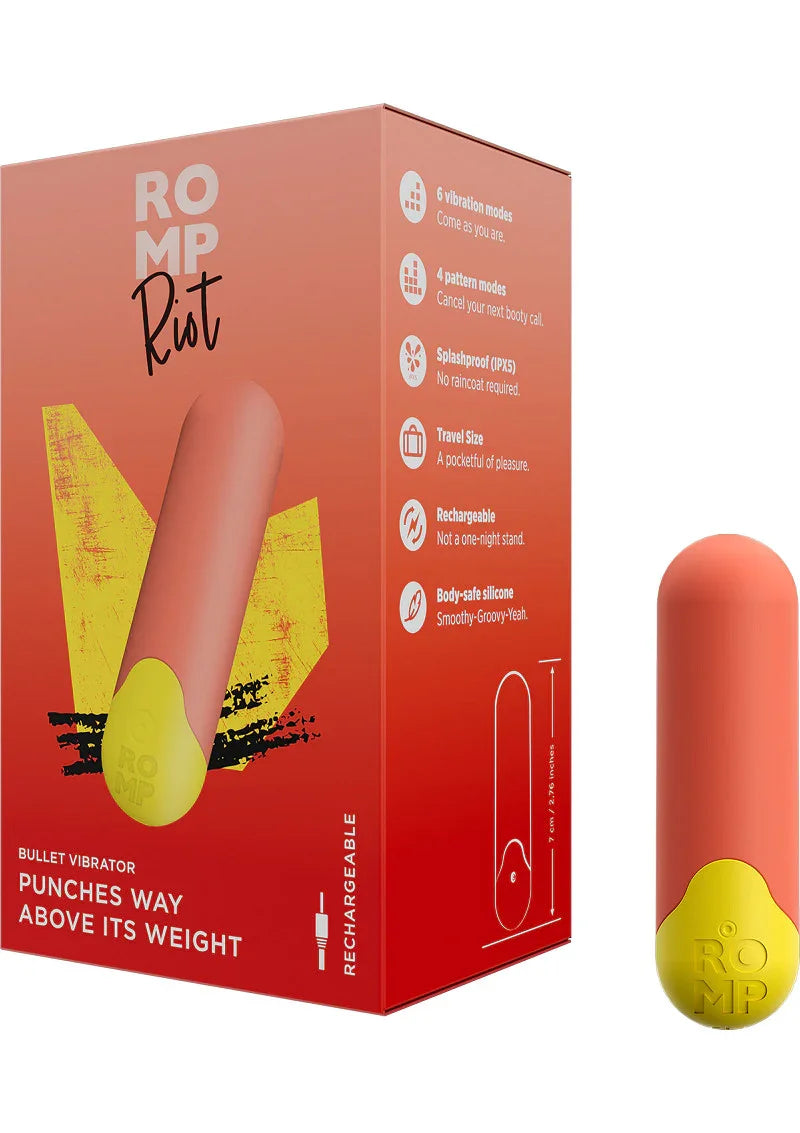 Riot Mini Vibrator by Romp - Happytoys Sexshop: Toys for Feeling Happy & Easy ๐ - Discreet geleverd